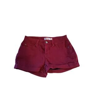 No Boundaries Maroon / Red Short Shorts Size 7